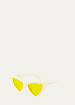 McQueenAM0518S Cat-Eye Recycled Acetate Sunglasses