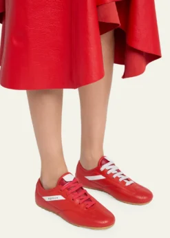 McQueenBox Leather Low-Top Sneakers
