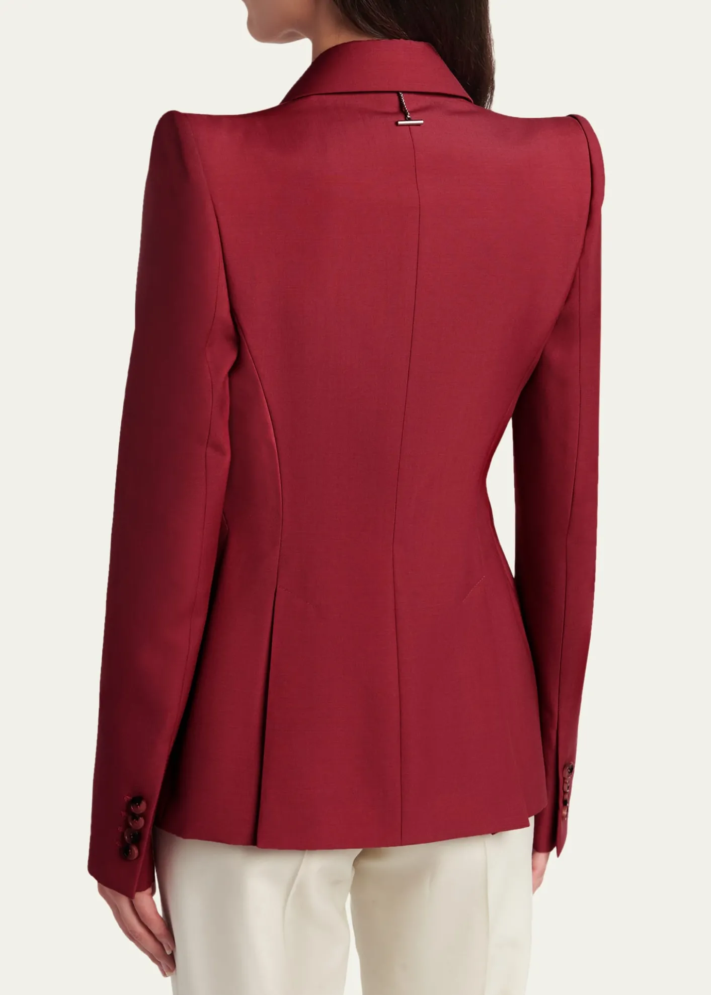 McQueenCertified Wool Mohair Single-Breasted Jacket