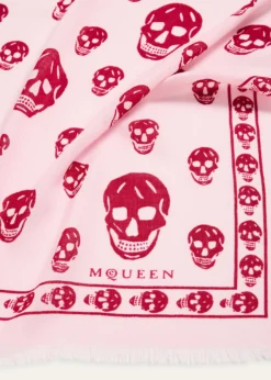 McQueenClassic Skull Wool Scarf