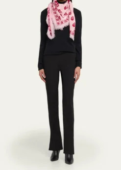 McQueenClassic Skull Wool Scarf