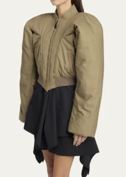 McQueenCropped Bomber Jacket