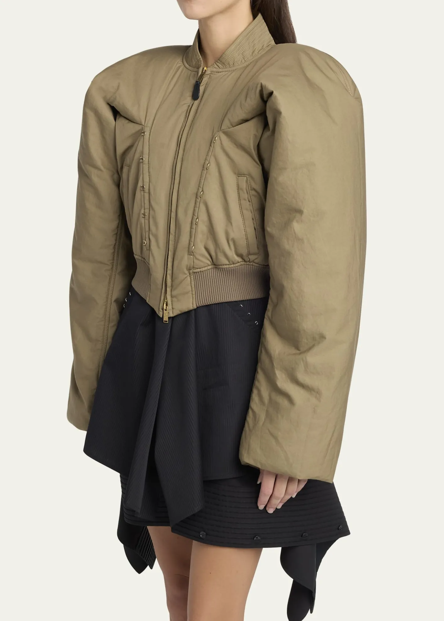 McQueenCropped Bomber Jacket