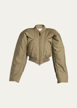 McQueenCropped Bomber Jacket