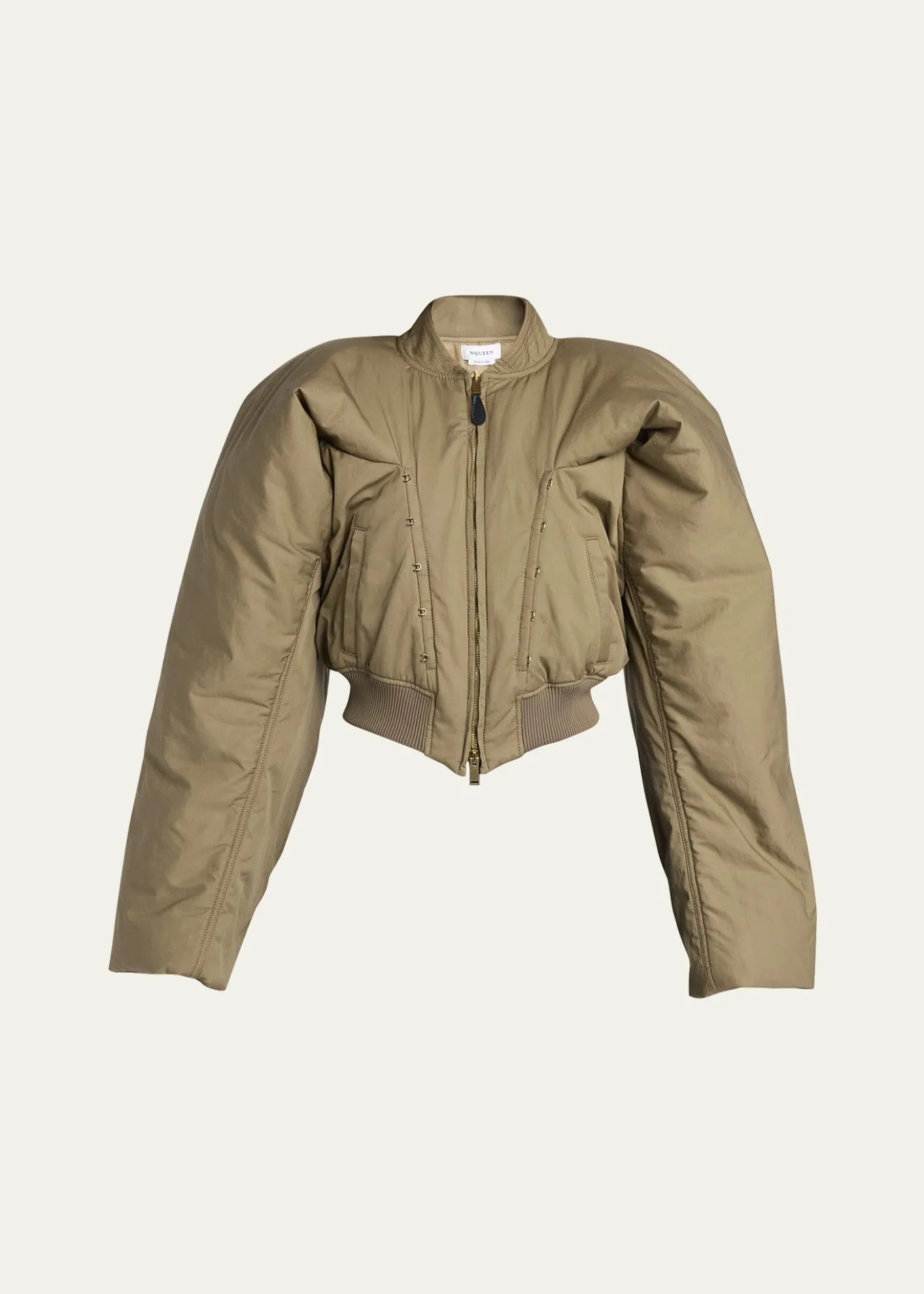 McQueenCropped Bomber Jacket