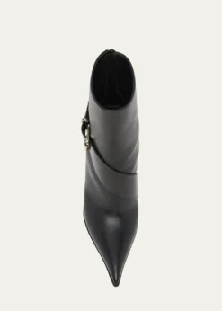McQueenHeron Buckle Leather Ankle Booties