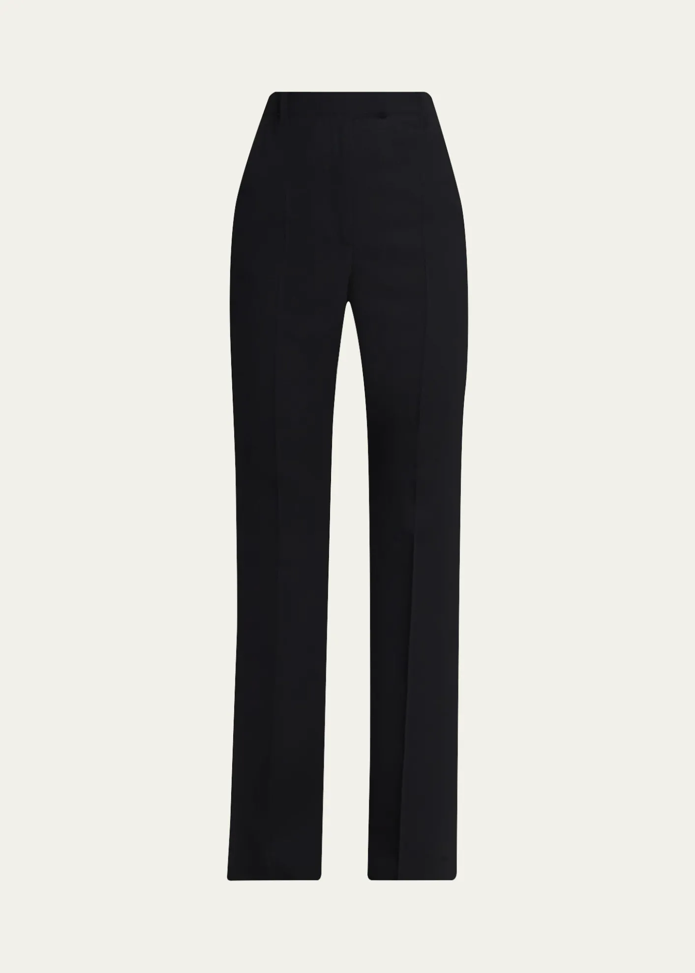 McQueenHigh-Rise Straight-Leg Wool Trousers