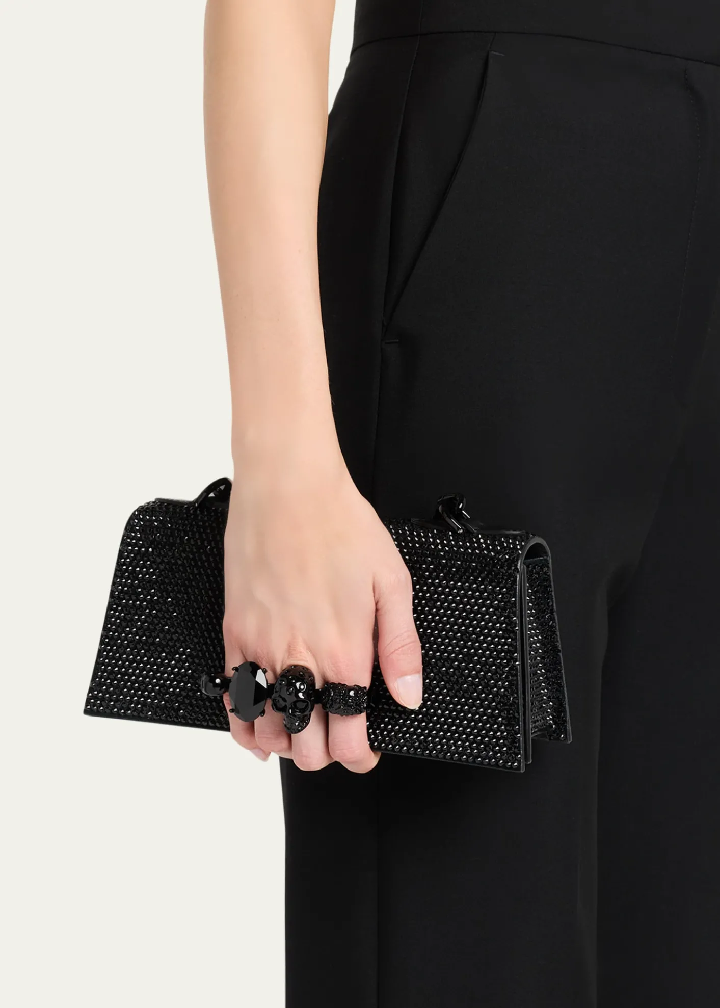 McQueenJewelled Top-Handle Bag