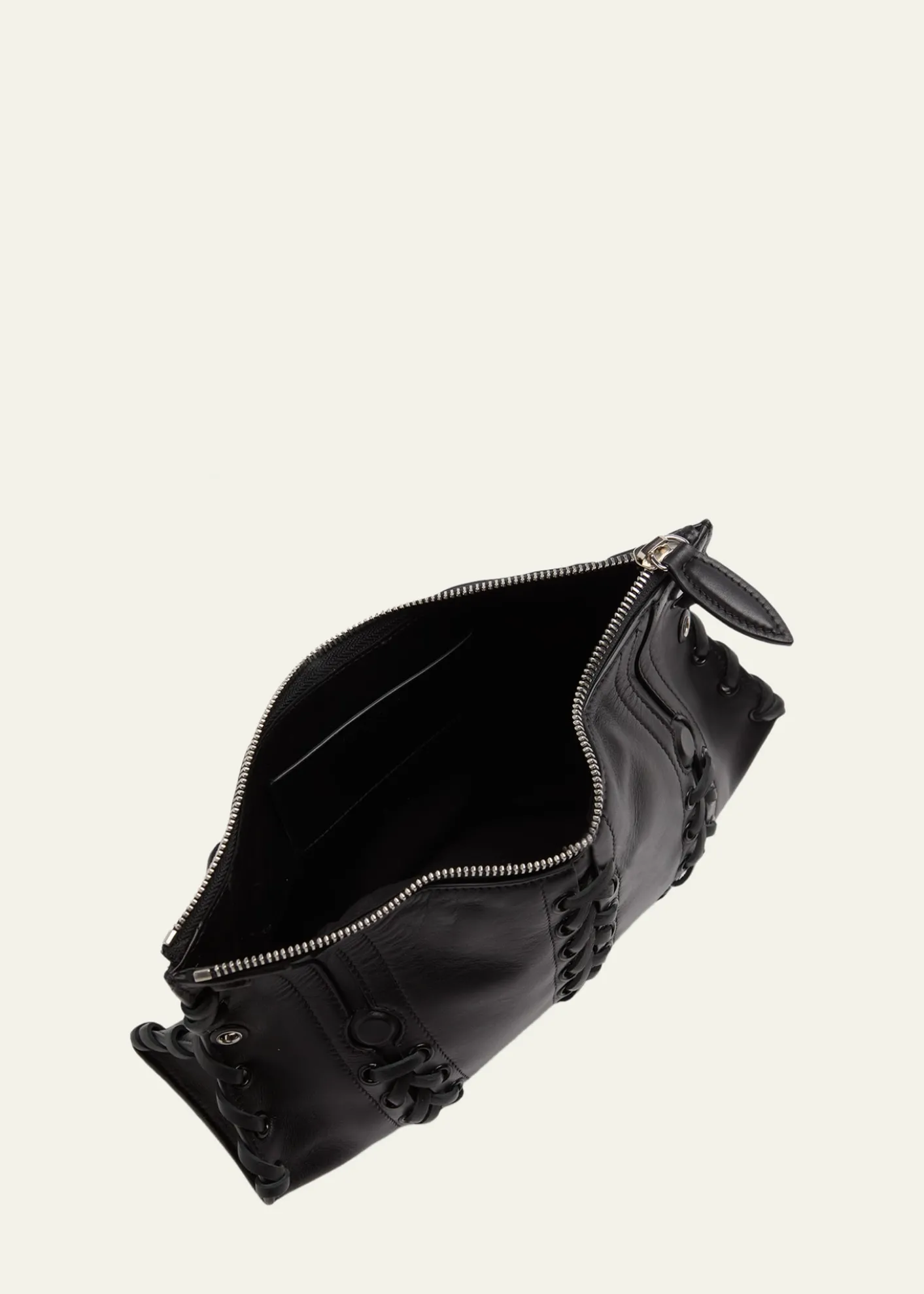 McQueenLace-Up Corset Leather Shoulder Bag