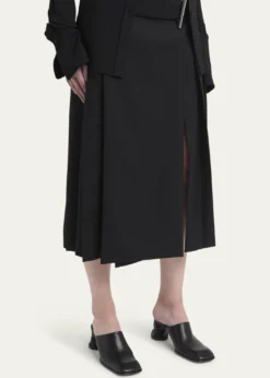 McQueenLeather Block-Heel Mules