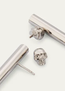 McQueenLogo Cross Bar Earrings