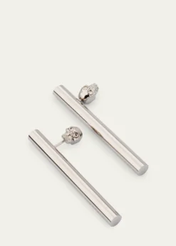 McQueenLogo Cross Bar Earrings