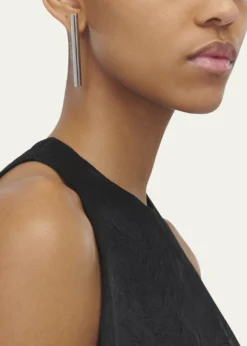 McQueenLogo Cross Bar Earrings