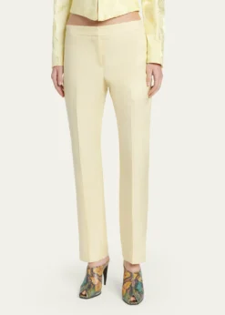 McQueenLow-Rise Cigarette Trousers
