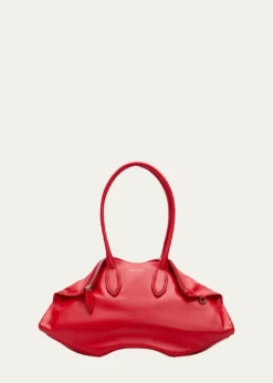 McQueenManta Sculptural Nappa Leather Shoulder Bag