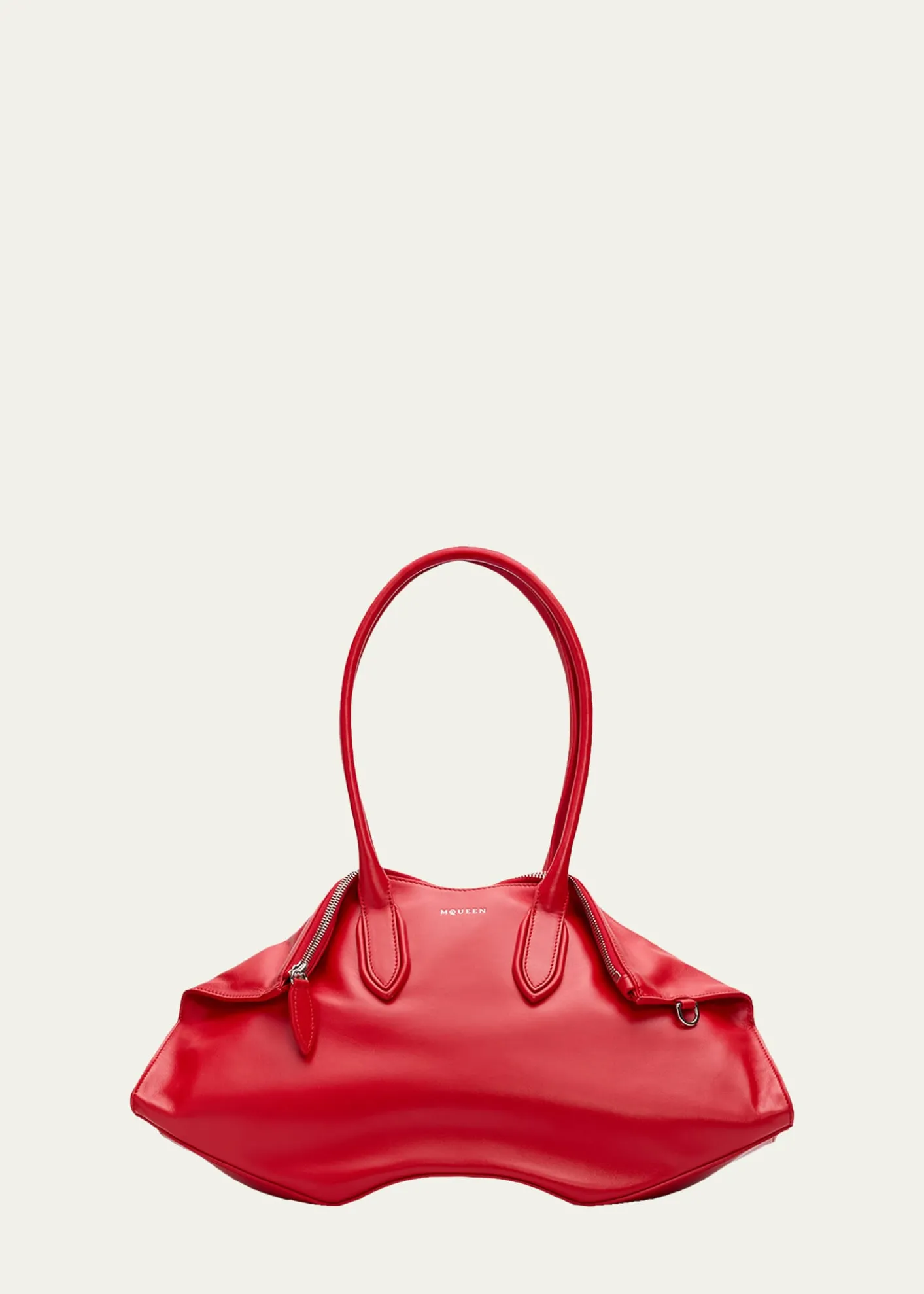 McQueenManta Sculptural Nappa Leather Shoulder Bag