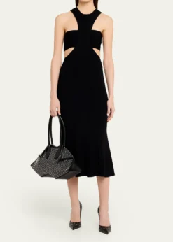 McQueenManta Studded Sculptural Nappa Leather Shoulder Bag