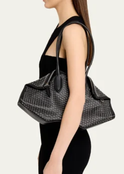McQueenManta Studded Sculptural Nappa Leather Shoulder Bag