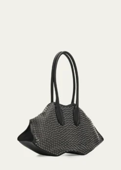 McQueenManta Studded Sculptural Nappa Leather Shoulder Bag