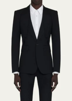 McQueenMen's Lapel-Collar Sport Coat