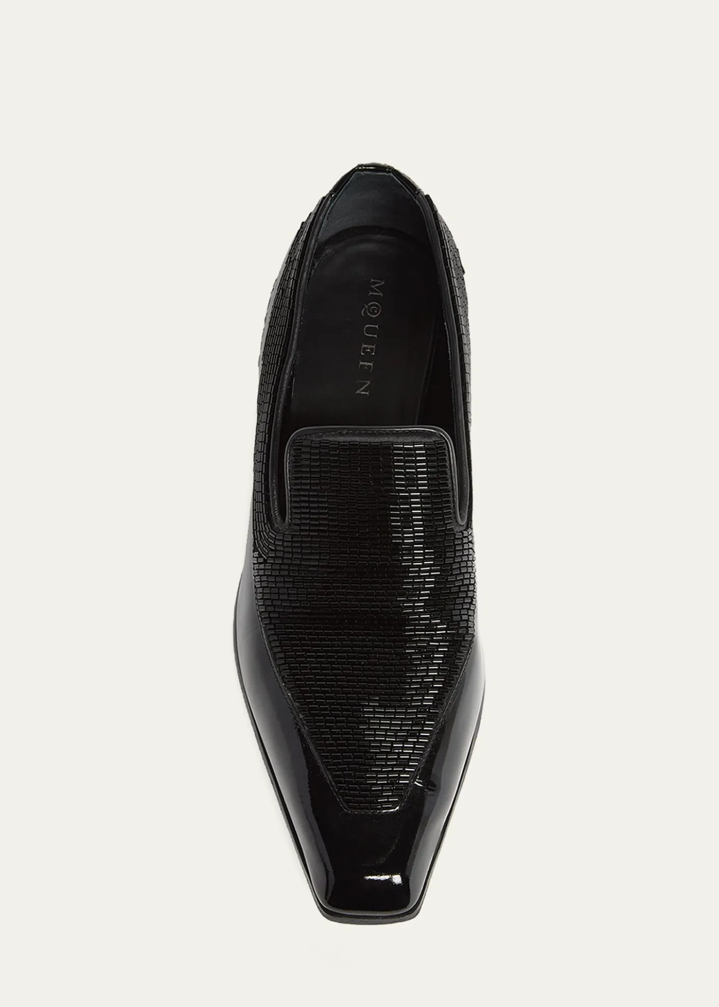 McQueenMen's Artie Beaded Leather Loafers