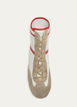 McQueenMen's Boxe Mixed Media High-Top Sneakers