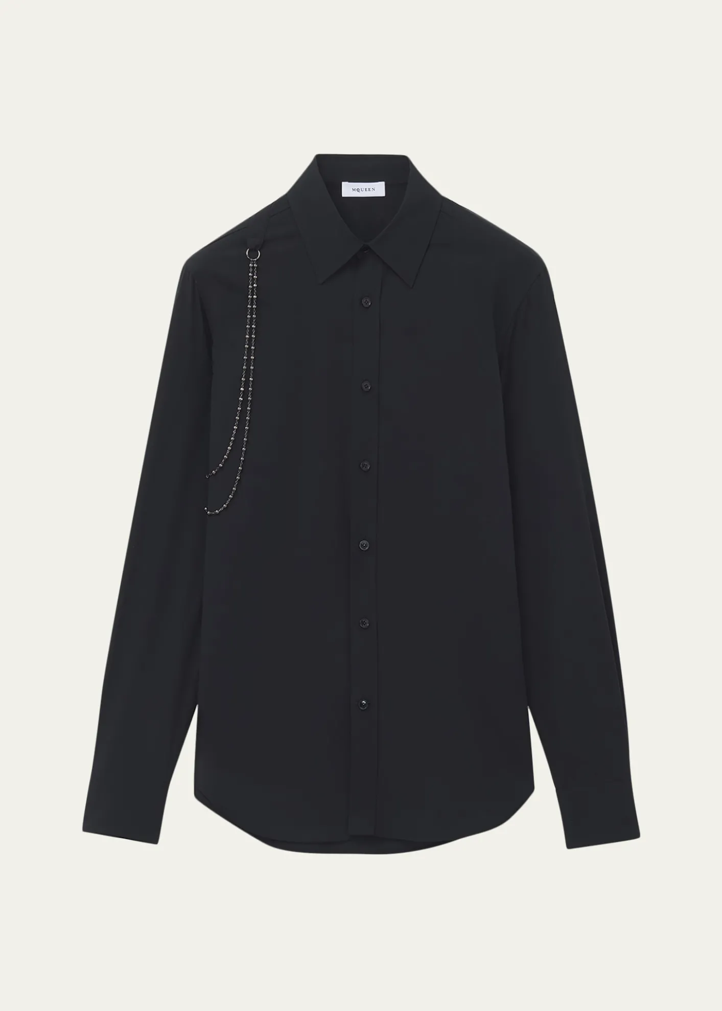 McQueenMen's Cotton Beaded-Harness Sport Shirt