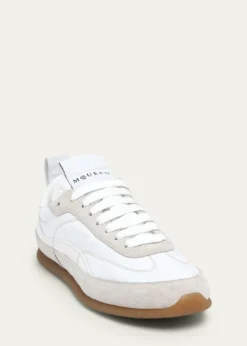 McQueenMen's EC1 Suede and Nylon Low-Top Trainers