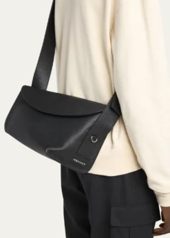 McQueenMen's Leather T-Bar Sling Bag