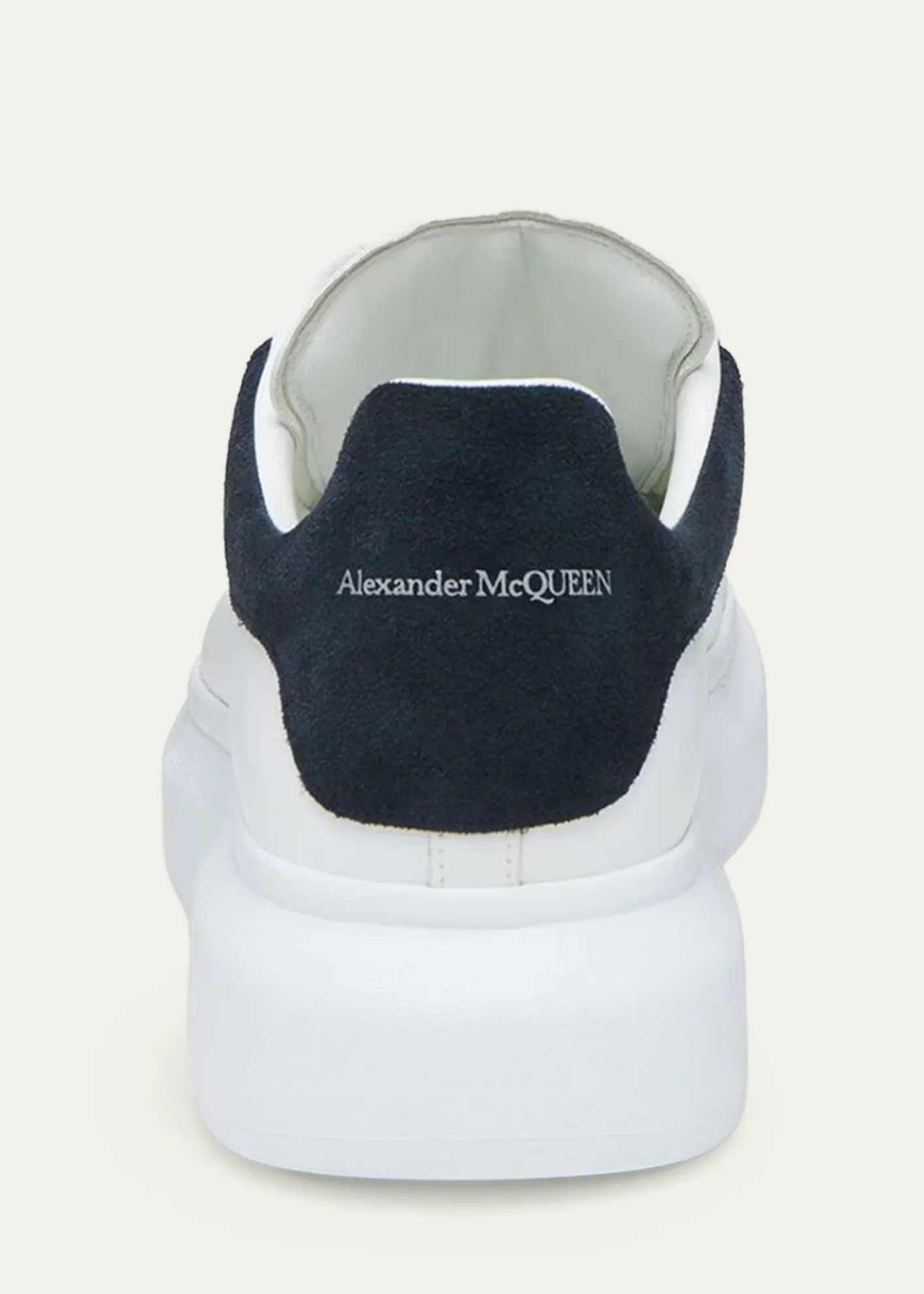 McQueenMen's Oversized Suede-Backstay Leather Sneakers