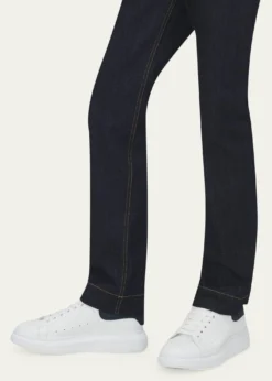 McQueenMen's Oversized Suede-Backstay Leather Sneakers