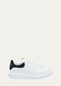 McQueenMen's Oversized Suede-Backstay Leather Sneakers