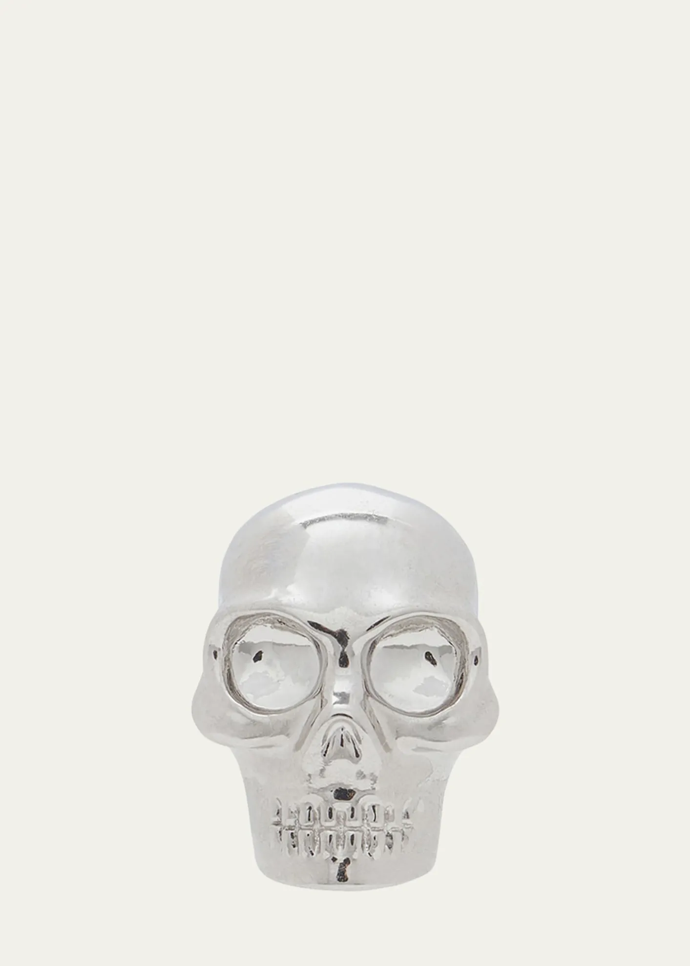 McQueenMen's Skull Stud Earring, Single