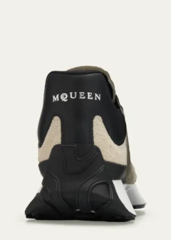 McQueenMen's Sprint Runner Mixed Media Sneakers
