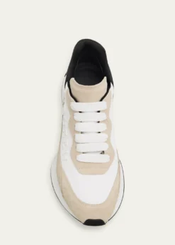 McQueenMen's Sprint Runner Mixed Media Sneakers