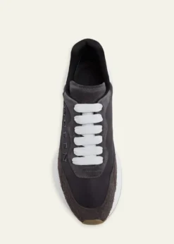 McQueenMen's Sprint Suede & Leather Runner Sneakers