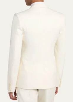 McQueenMen's Wool Pleated-Lapel Single-Breasted Dinner Jacket