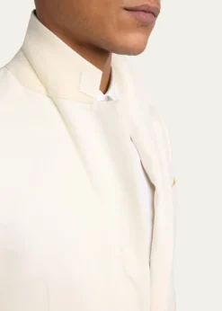 McQueenMen's Wool Pleated-Lapel Single-Breasted Dinner Jacket