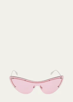 McQueenMetal Cat-Eye Sunglasses