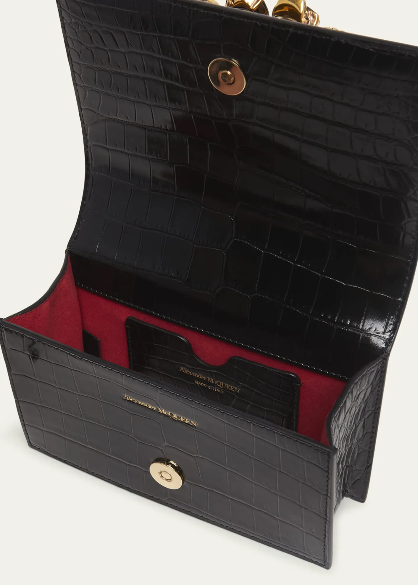 McQueenMini Jeweled Satchel Bag