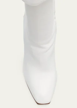 McQueen105mm Horn Leather Knee-High Boots
