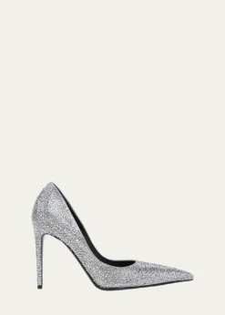 McQueen105mm Skull Embellished Leather Pumps