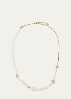 McQueenPearly Skull Necklace