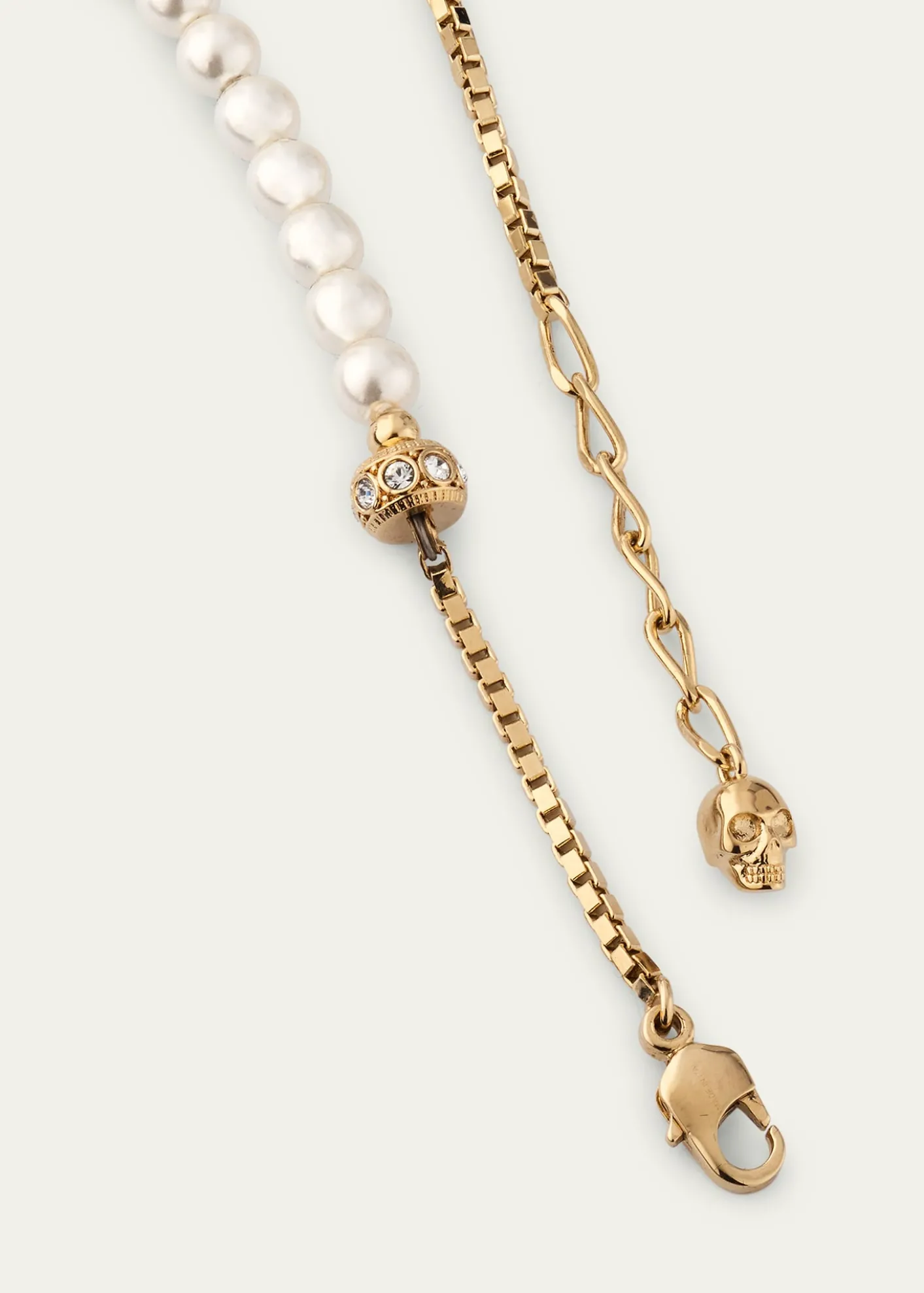 McQueenPearly Skull Necklace