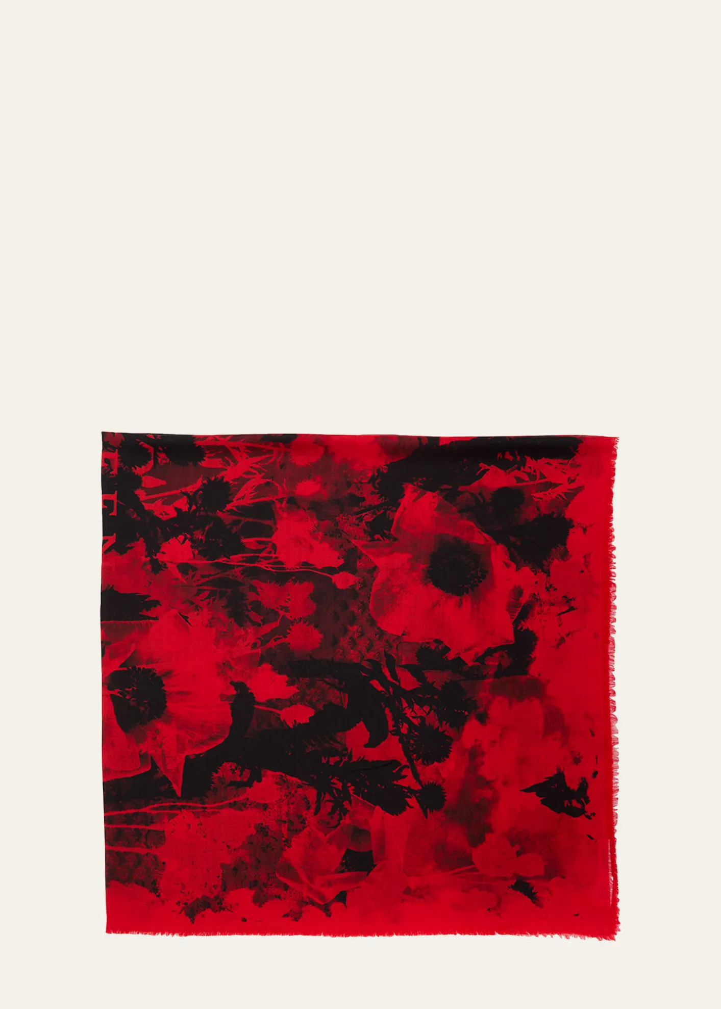 McQueenPoppy Collage Silk Scarf