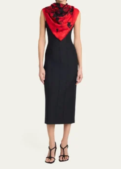McQueenPoppy Collage Silk Scarf