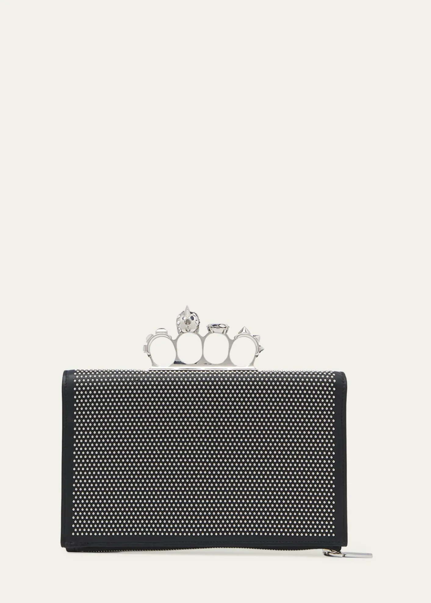 McQueenPunk Studded Flat Pouch Bag
