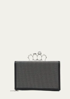 McQueenPunk Studded Flat Pouch Bag