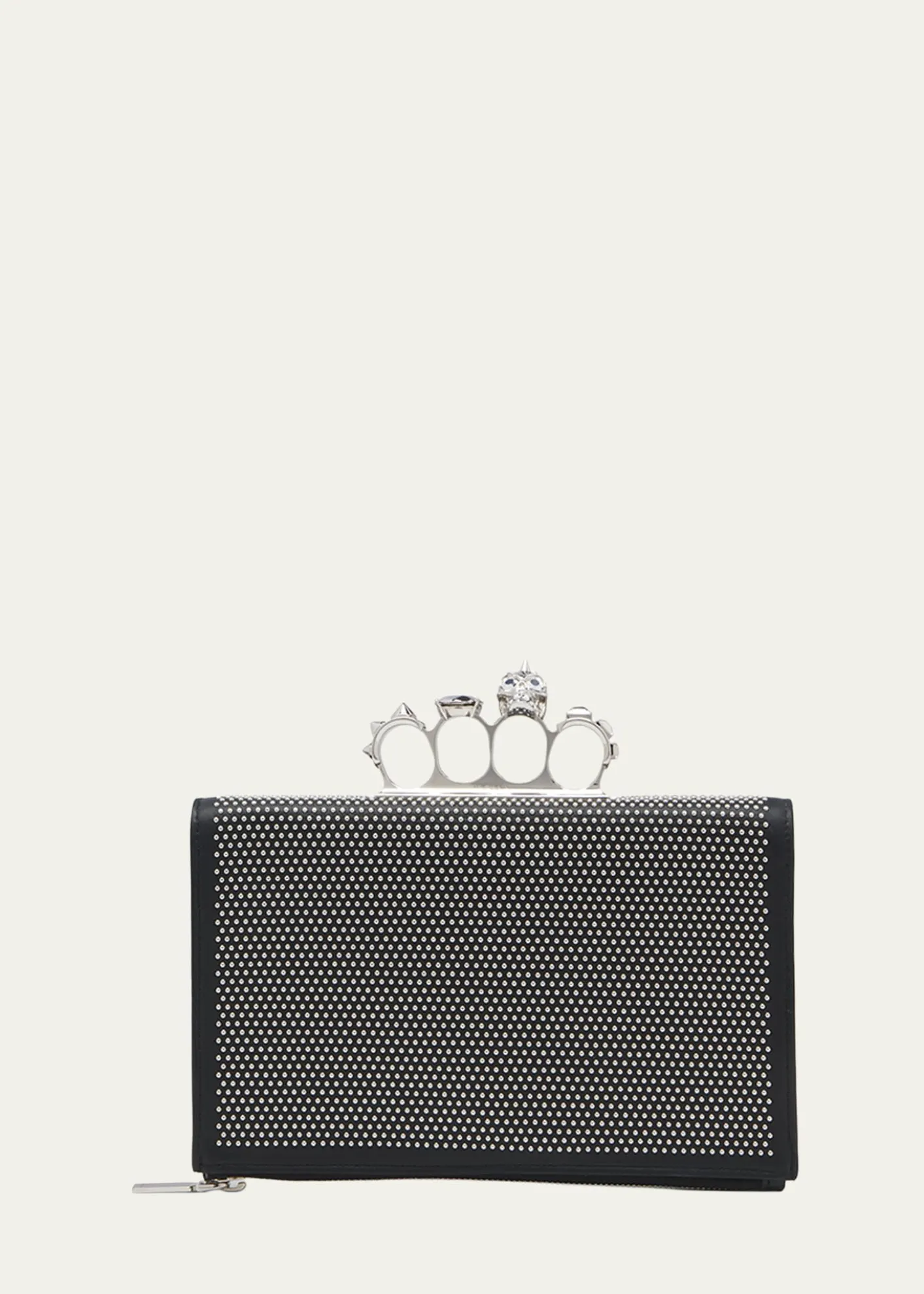 McQueenPunk Studded Flat Pouch Bag