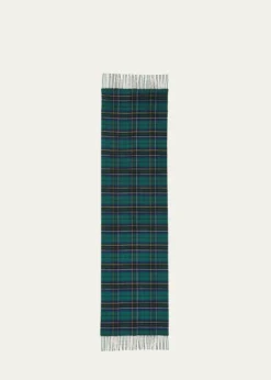 McQueenSilk & Cashmere Tartan Scarf